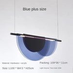 lustres led suspension contemporaine noir blanc bleu géométrique opaques chambre villa bar