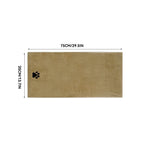 serviette bain animaux patte noire gris rose marron douce moderne absorbante 75cm 100cm