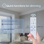 lampe moderne or blanc circulaire géométrique transparent télécommande minimaliste led