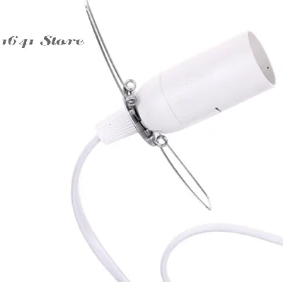 support ampoule suspendu blanc rond moderne clips ampoule E14 câble prise EU interrupteur