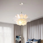 Suspension LED vague design moderne fleur couleur violet