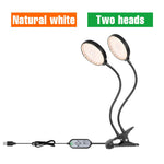 lampe croissance led noir moderne minuterie usb 5v têtes crochets réglable auto