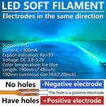 filament led souple 190mm rouge vert bleu rose technologie bricolage diy đèn led