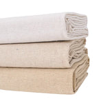 tissu brocart teint beige blanc rustique bohème semi transparent rideaux bricolage decorationOpaque