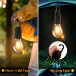 lampe camping led rechargeable usb transparente crochets modes luminość adjustable