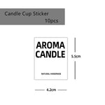 bougies parfumées blanc noir doré capsules boîtes kraft diy matériel stickers verre métal deco