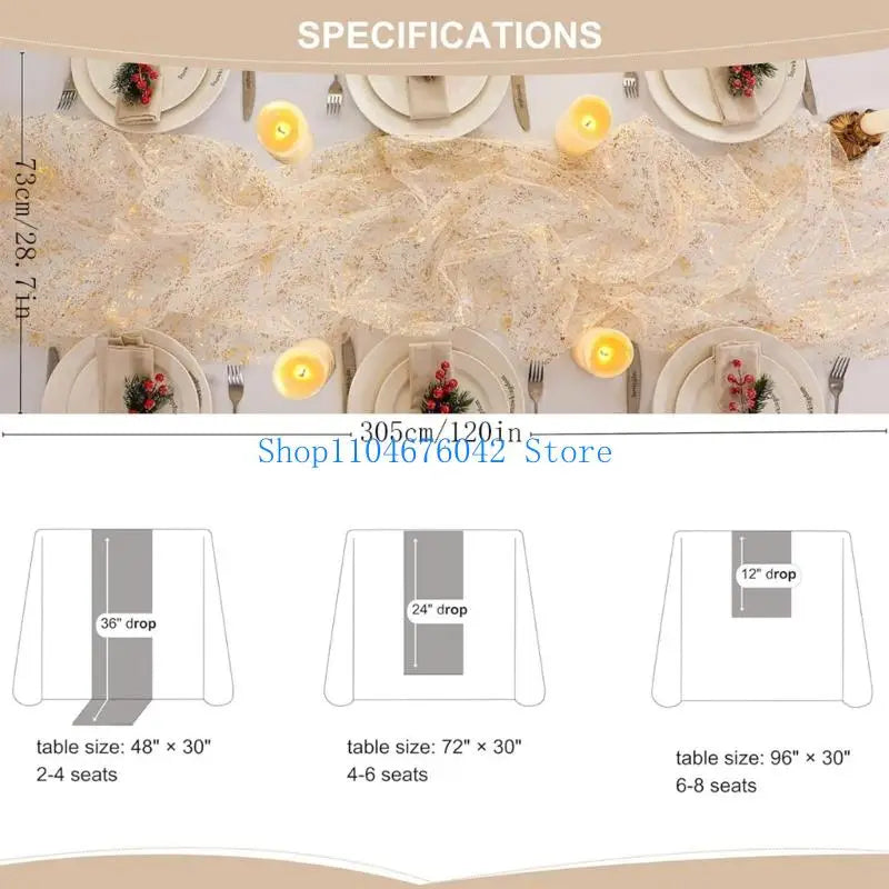 nappe festive rouge paillettes scintillantes tissu décoratif table coton polyester serviettes pliées assiettes couverts