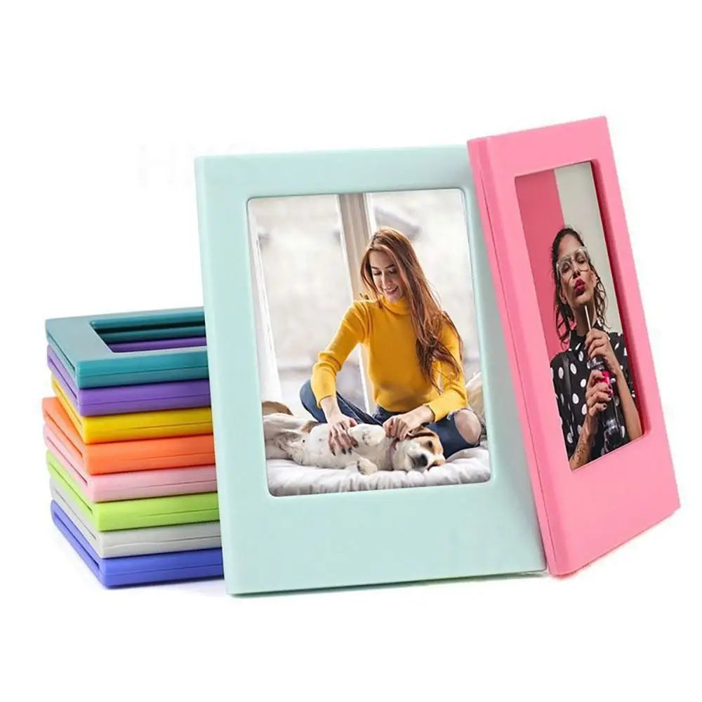 cadres photo transparents modernes miniatures multicolores 6.2cm 8.8cmversible