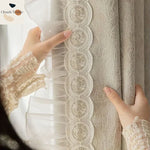rideau occultant beige clair moderne doublure transparente salon chambre maison