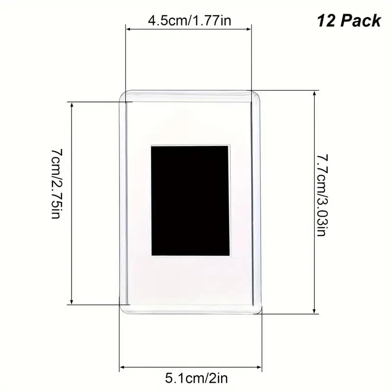 cadres photo magnétiques blanc transparent modernes minimalistes réfrigérateur 2x3 inches 12 20 40 packs