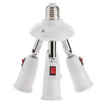 adaptateurs ampoules E27 blancs modernes têtes matériau métallique certifié réglables lumière LED
