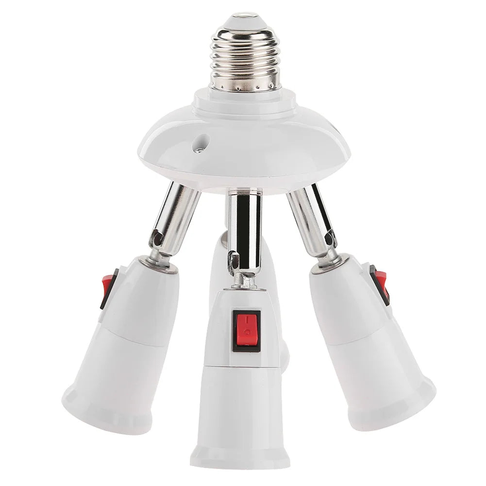adaptateurs ampoules E27 blancs modernes têtes matériau métallique certifié réglables lumière LED