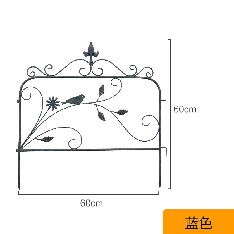 grille jardin art nouveau vert blanc support plante cloison décorativeextérieur facile assembler