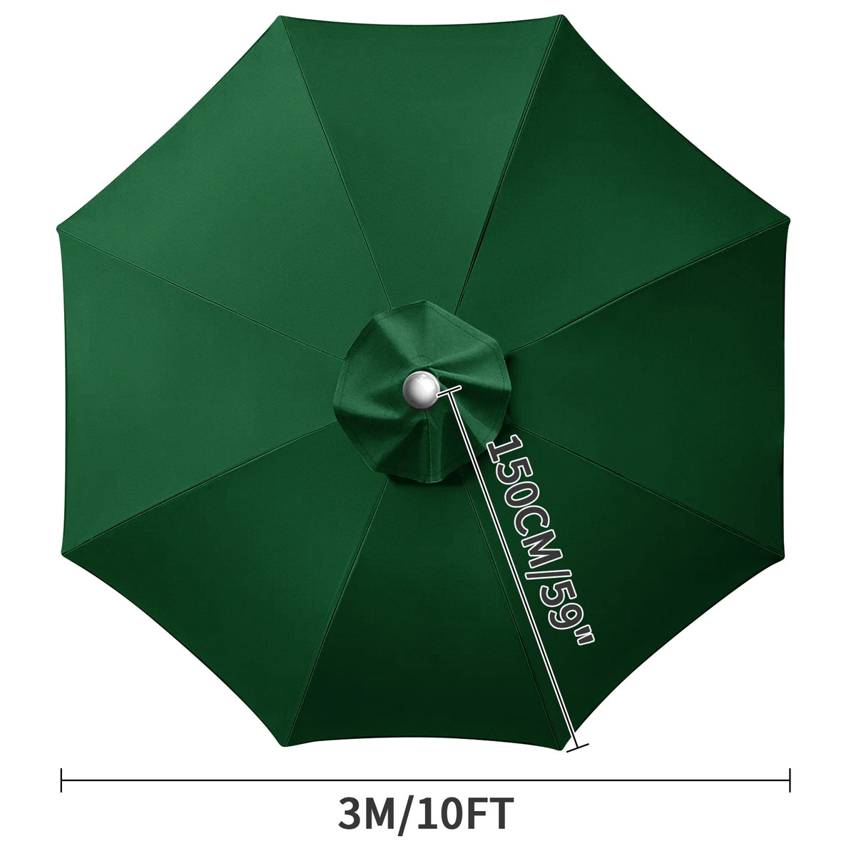 parapluie patio protection beige clair baleines moderne extérieur jardin remplacement toile supérieure