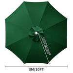 parapluie patio protection beige clair baleines moderne extérieur jardin remplacement toile supérieure
