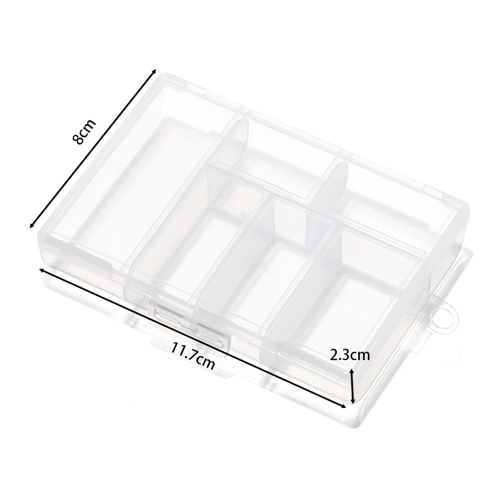boîtes rangement transparentes 10 15 24 28 grilles clips modernes bijoux bricolage affichage storage