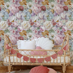 papier peint floral autocollant résistant l'eau vintage rustique moderne scandinave chambre salon
