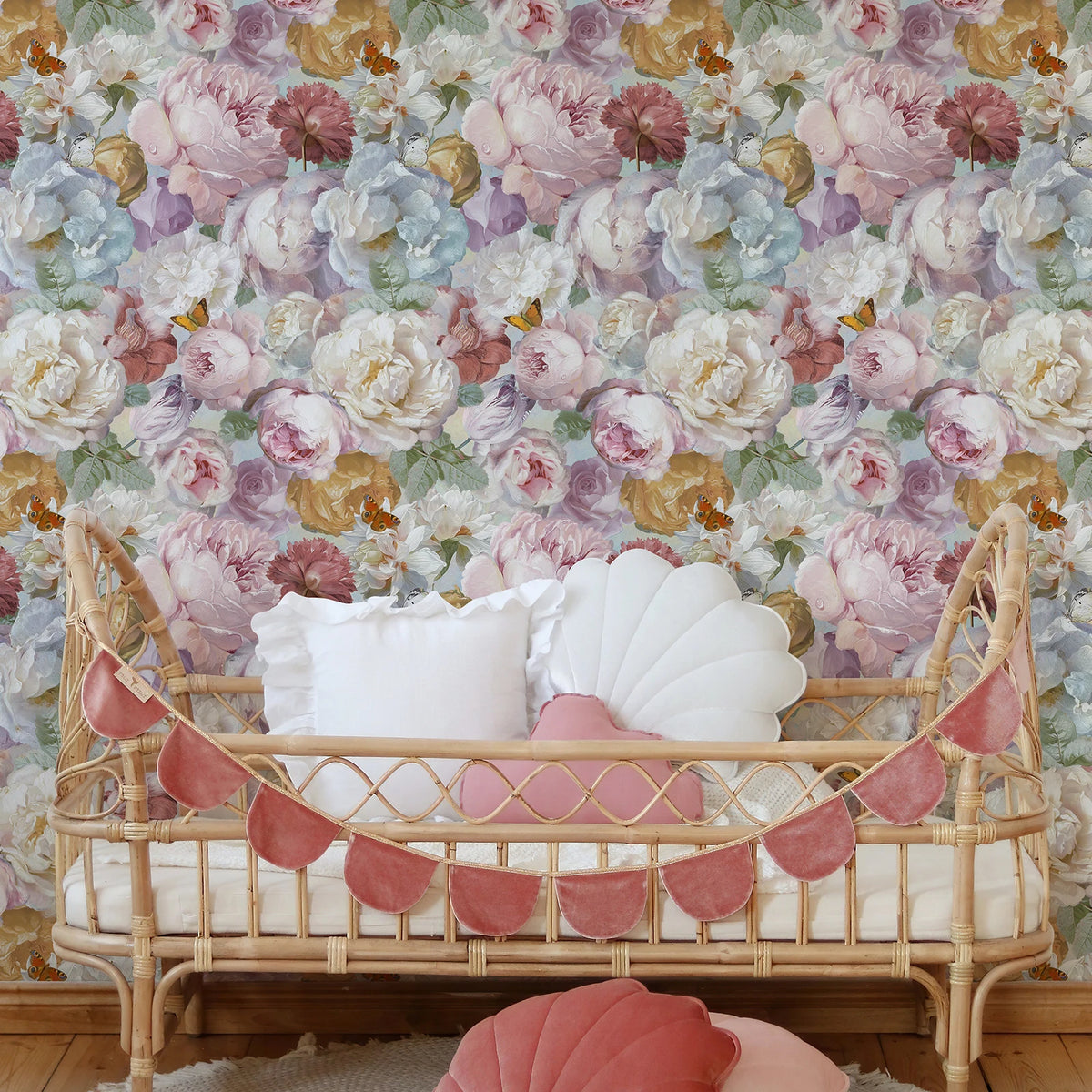 papier peint floral autocollant résistant l'eau vintage rustique moderne scandinave chambre salon