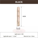 appliques murales modernes éclairage cuisine salle manger veines marbrées semi translucides lumière LED beige