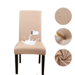 chaise moderne simili cuir tissée imperméable élastique anti poussière noir mariage