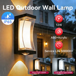 lampe murale extérieure moderne noire fixée ipx4 85265v led an