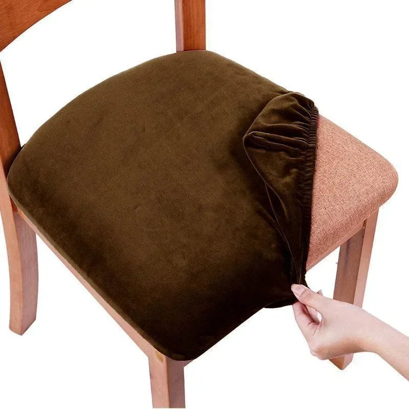 coussin chaise velours gris moderne adhésif extérieur intérieur polyester coton adaptable mariage