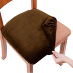 coussin chaise velours gris moderne adhésif extérieur intérieur polyester coton adaptable mariage