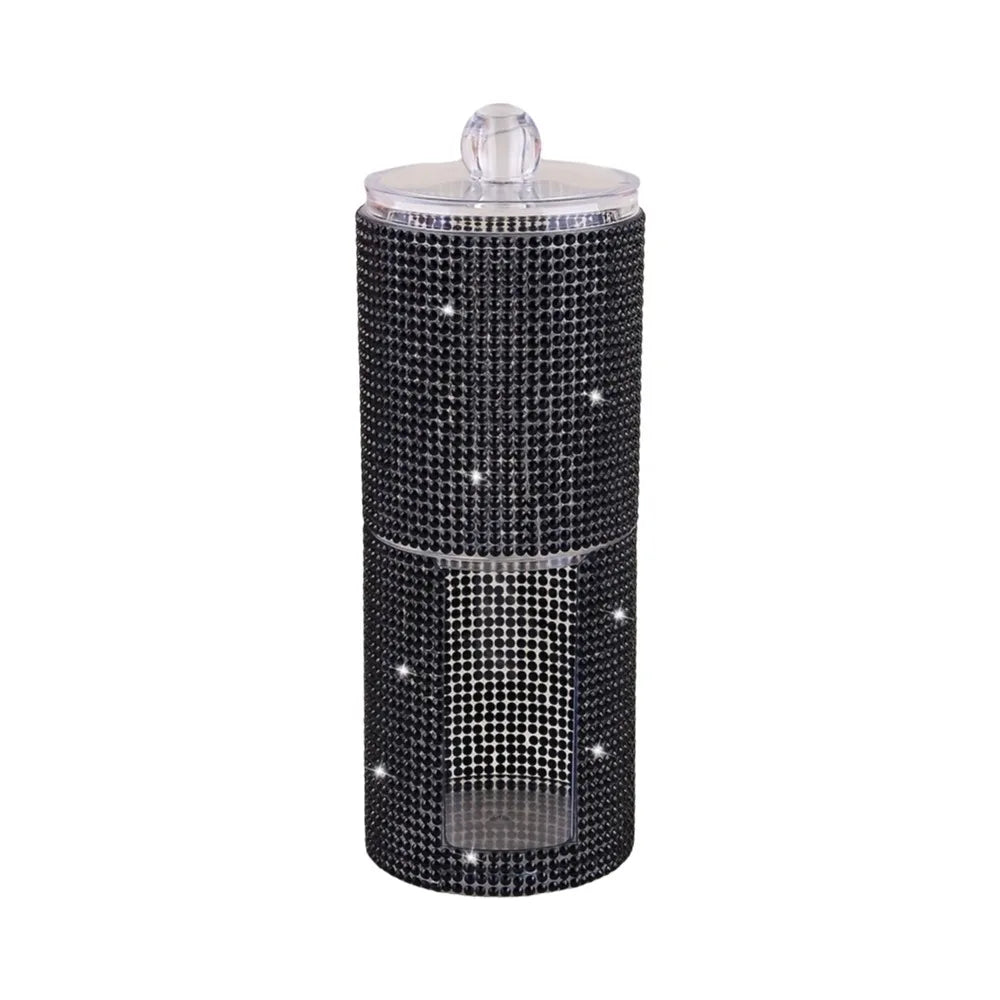 boîte bijoux strass moderne noir rose multicolore élégante réutilisable sans bpa opaques
