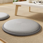 coussin sol moderne vert gris beige tissé mousse pe polyester coton