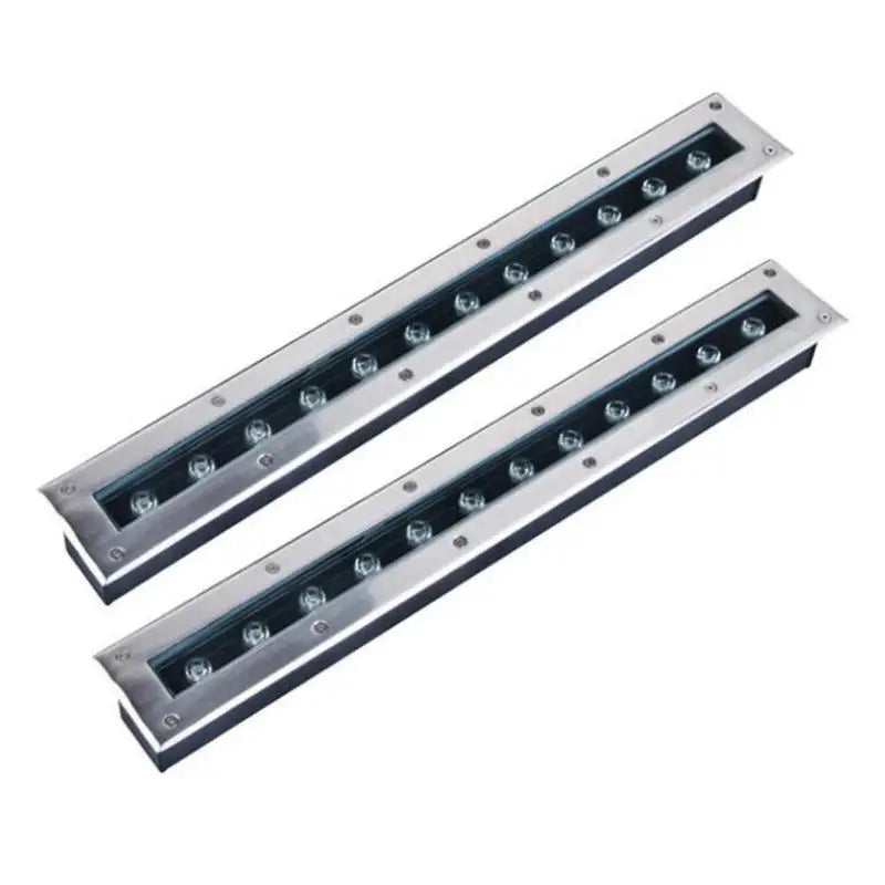 éclairage led souterrain moderne argenté noir ip68 24w 3000k 4000k 6000k aluminium flux2492000