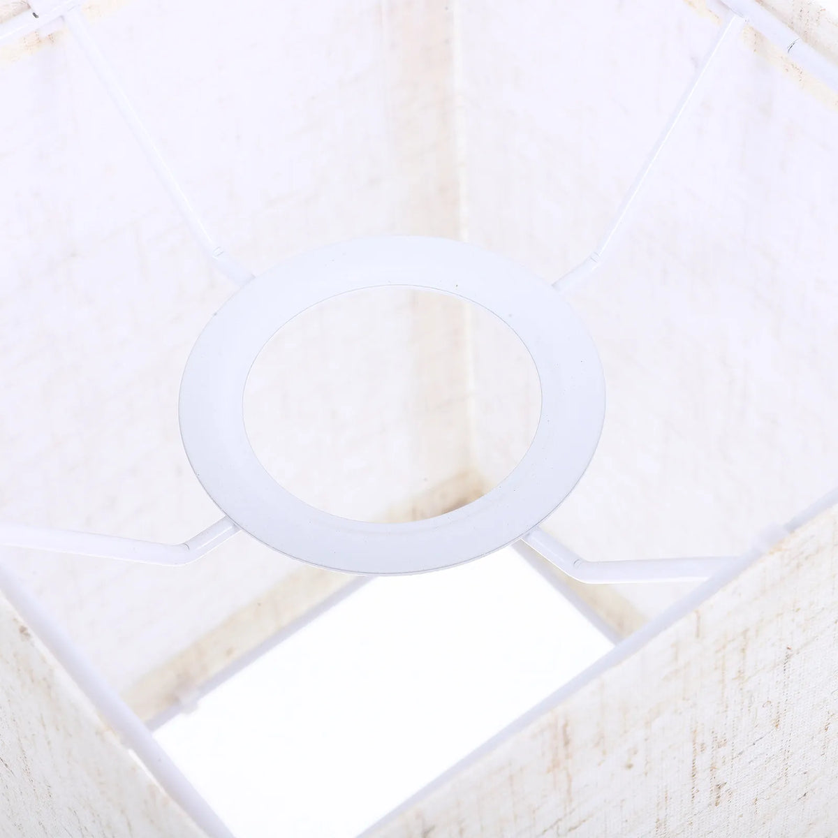 abat jour blanc moderne tissu fin lampe table table lamp shade couverture tissu détachable
