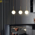 lustre moderne pendentif aluminium or éclairage chambre étude marche arrêt toucher