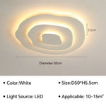 plafonnier led ultra mince spirale moderne nordique lumière blanc salon chambre