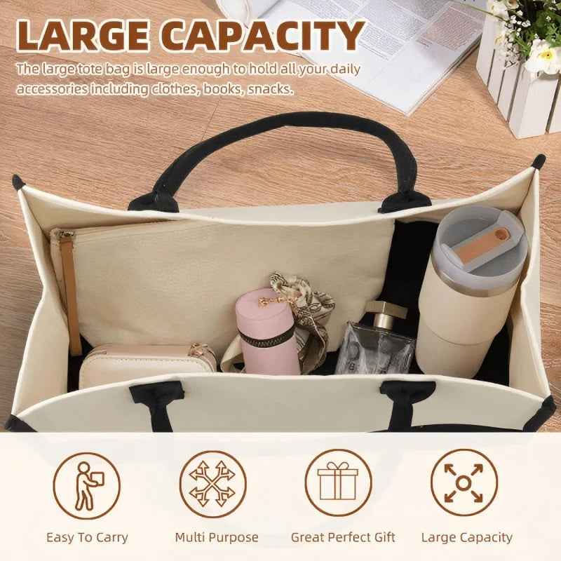 sac main toile beige noir canard lunettes soleil respectueux environnement moderne casual