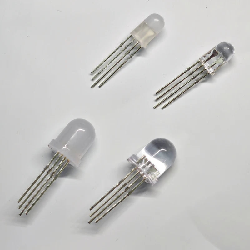 led rgb ws2812b 5mm transparente adressable pixel bricolage électronique projet lumière néon