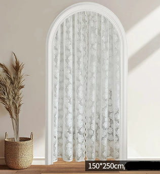 Rideau en dentelle blanche pour arche, dimensions 150×250 cm