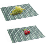 tapis cuisine anti dérapant noir moderne adhésif rondelles grille 30x40cm