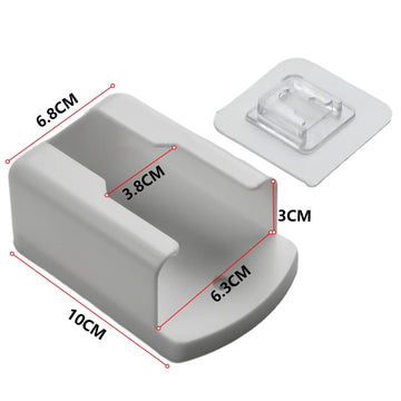support mural blanc moderne adhésif télécommande boîte rangement rectangle petits objets divers chambre