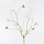 décoration intérieure branche artificielle feuilles automne baies rouges vert ornement hiver naturel rustic maison