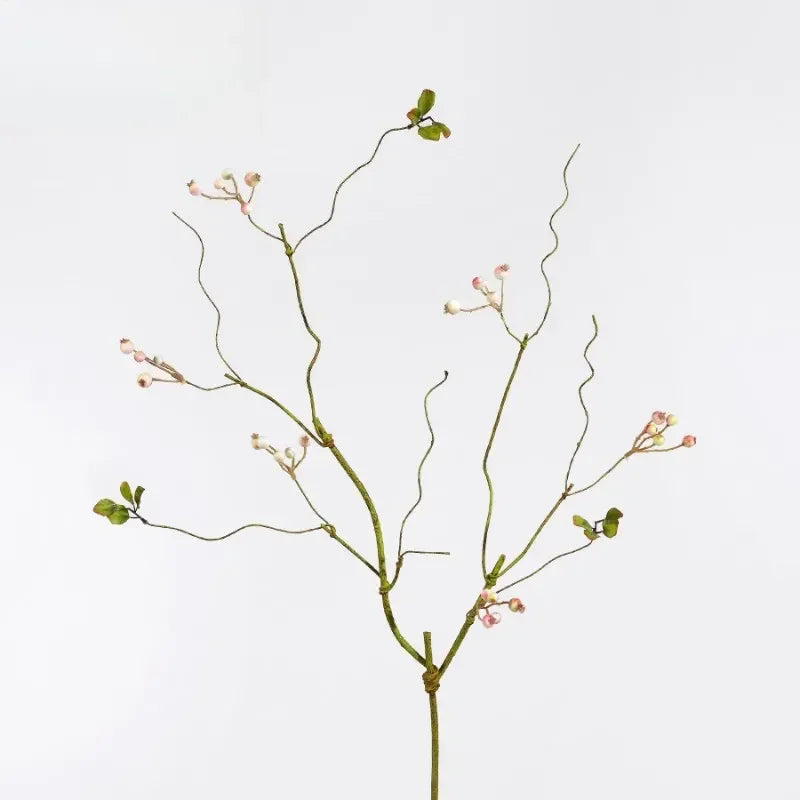 décoration intérieure branche artificielle feuilles automne baies rouges vert ornement hiver naturel rustic maison