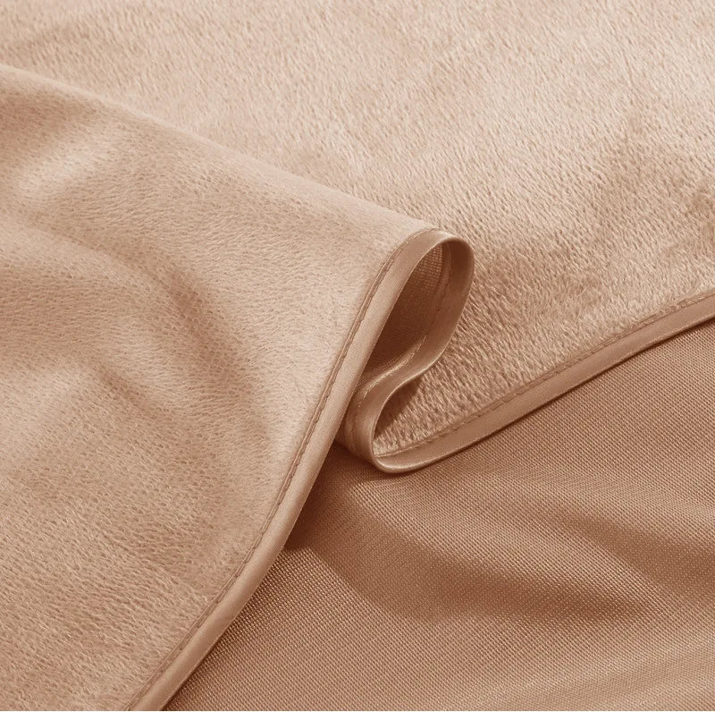 couverture massage spa velours doux table esthétique violet marron beige fixation