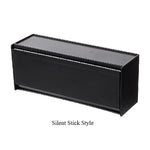 boîte rangement murale adhésive moderne compartimentée écouteurs montres lunettes blanc noir