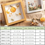 cadre decoratif bois naturel noir papillons fleurs seche moderne adhésif 10 inch