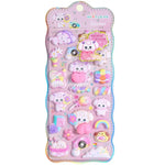 autocollants 3D animaux mignons fruits kawaii adhésifs décoratifs maison téléphone portable ordinateur