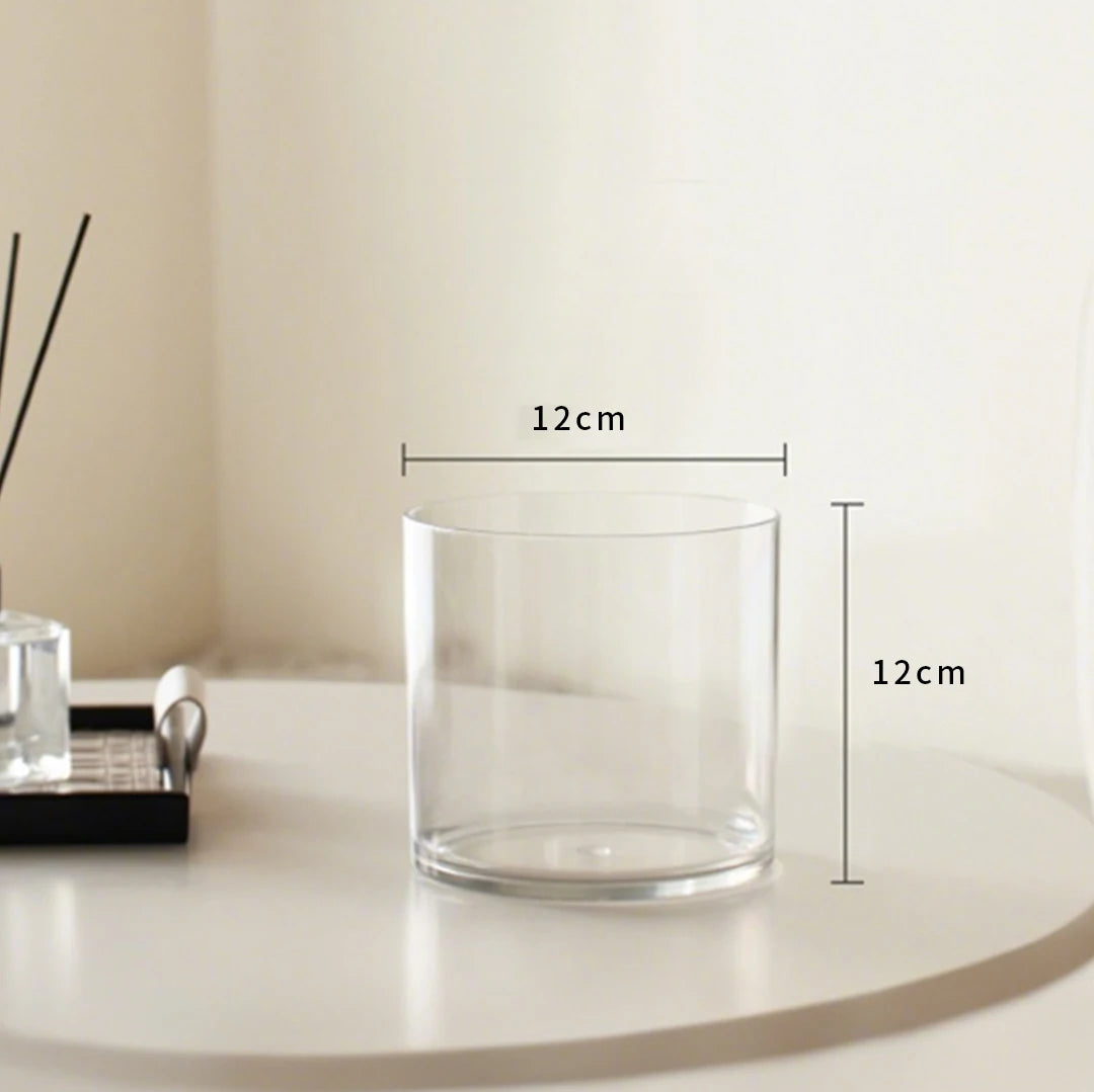 boîtes rangement transparentes cubes minimalistes 6cm 8cm 10cm 12cm 15cm