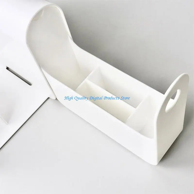 organisateur blanc minimaliste rangement livre stylo bloc notes plantes to do listiaux