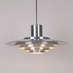suspension lumineuse pendentif aluminium blanc argenté moderne 6000k 4000k 3000k 90260v e27