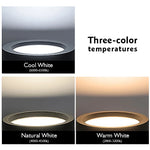 éclairage led spot blanc noir moderne 12w 15w 18w 9w 220v vis aluminium