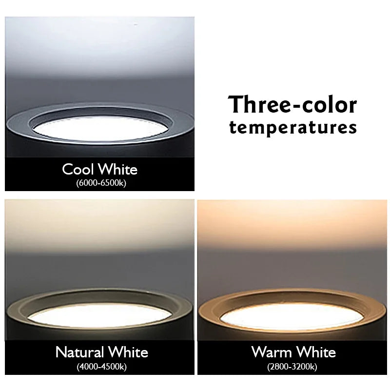 éclairage led spot blanc noir moderne 12w 15w 18w 9w 220v vis aluminium