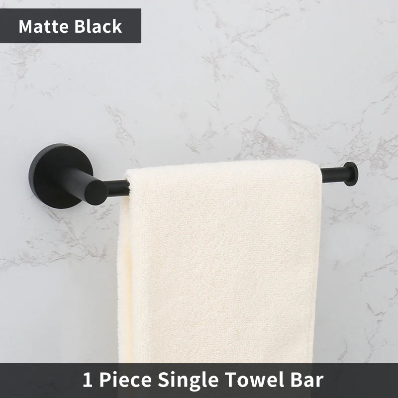 barre serviettes acier inoxydable or noir argent moderne lisse salle bain accessoire fixé